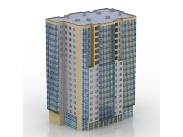 Free Building N6 3D model_2_2 For Architecture 3Ds Max Model Download